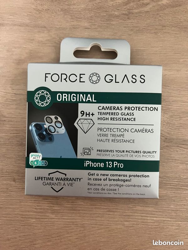 Protection appareil photo IPhone 13 Pro (Marque FORCE GLASS) (image 1)