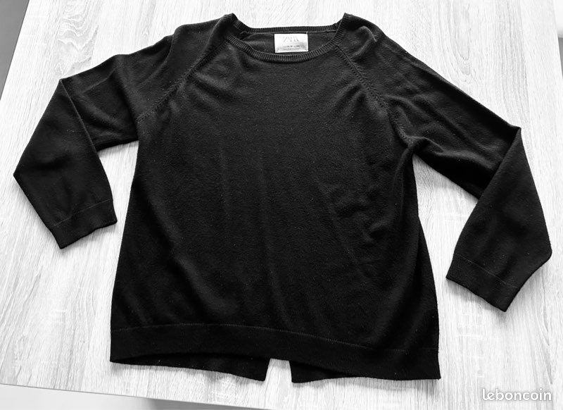 Très joli Pull noir Zara fille taille 13/14 ans très bon état