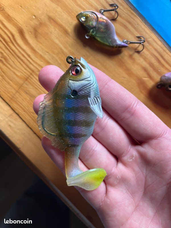 Lot De 3 Leurres De Pêche Megabass Rares - Bombe électrique, Forme Poisson