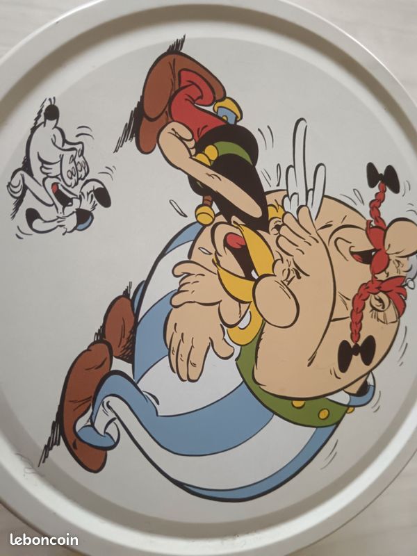 Asterix - Boite à Gâteaux Ronde Delacre - Asterix & Obelix Rigolent Galerie Des Personnages A48509