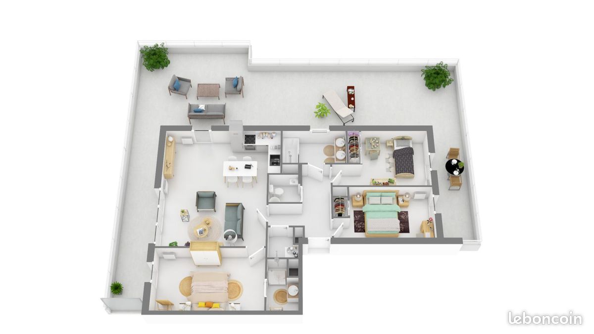 Appartement 4 pièces 84 m² · à Marseille · 84 m² · 1 576 €/mois
