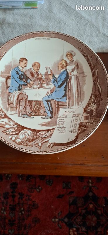 Assiette parlante sarreguemines (image 2)