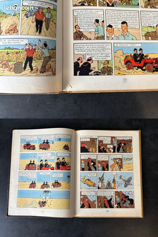 Tintin Au Pays De L'or Noir EO B4 De 1950 (image 9)