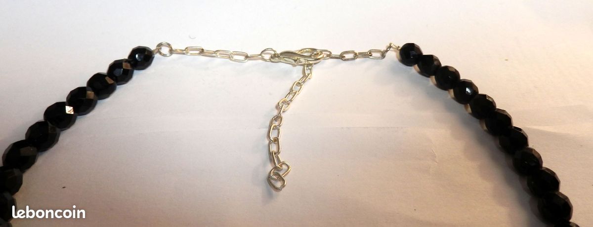 Collier pendentif amovible, perles de verre (image 7)