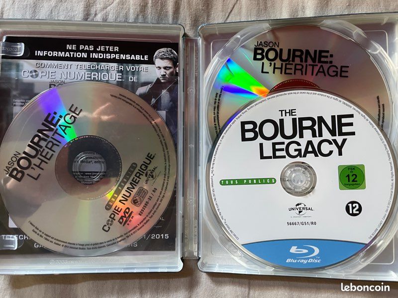 Steelbook blu-ray + dvd Jason Bourne L’héritage (image 3)