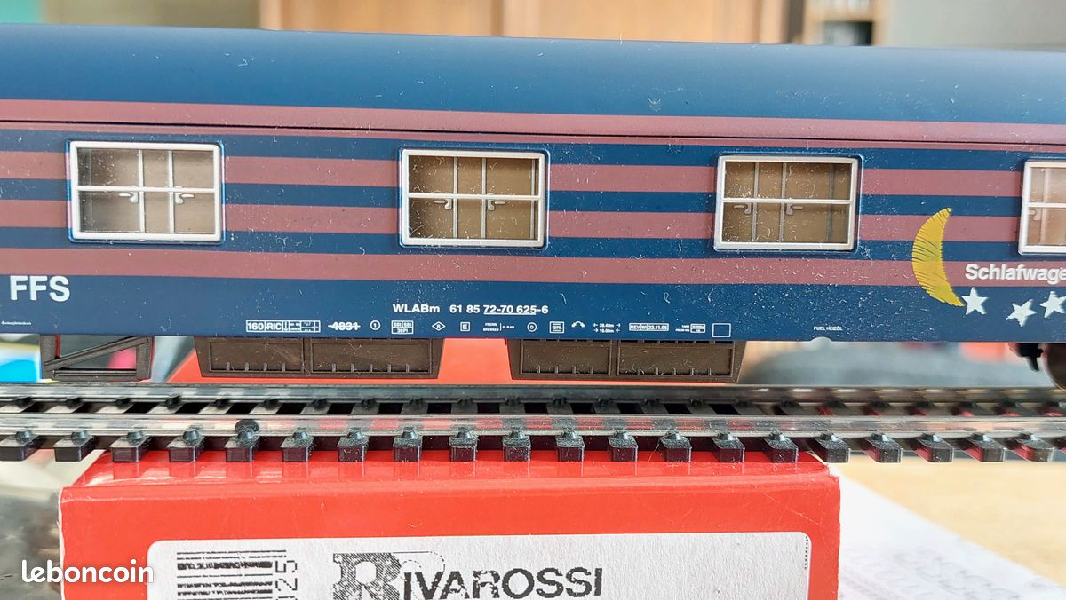 Rivarossi HO 3563 – Voiture Lits MU SNCF – Époque 4 – Modélisme Ferroviaire