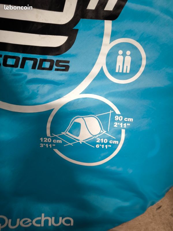 Secnde Tente easy 2 seconde 2 places - Équipement caravaning