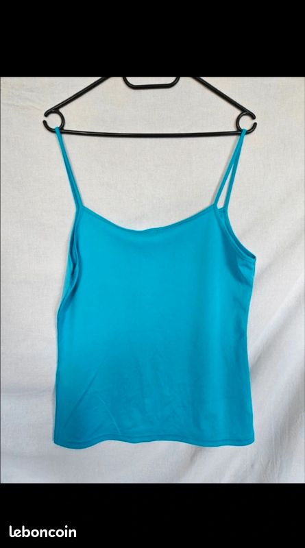 Débardeur femme bleu Women Only – taille 42 - Très bon état (image 4)