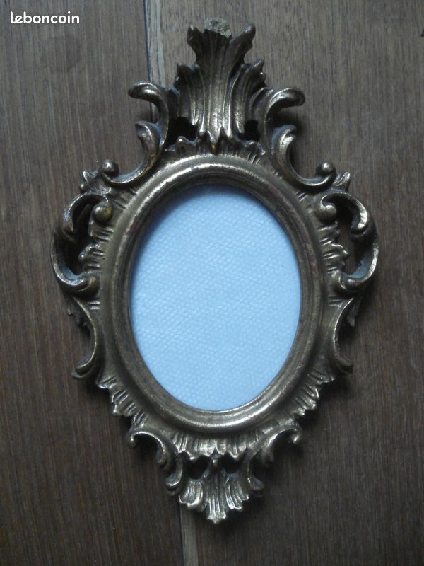 Lot de 3 porte-photo anciens 2 florentins et 1 en bois doré (image 4)