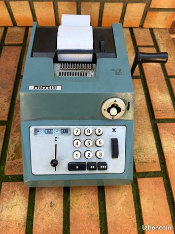 Calculatrice ancienne Olivetti Summa Prima 20 fonctionnelle