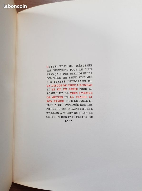 De Gaulle - Oeuvres (en 2 volumes) (image 4)