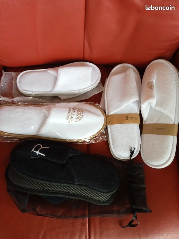 5 paires pantoufles neuves (image 1)