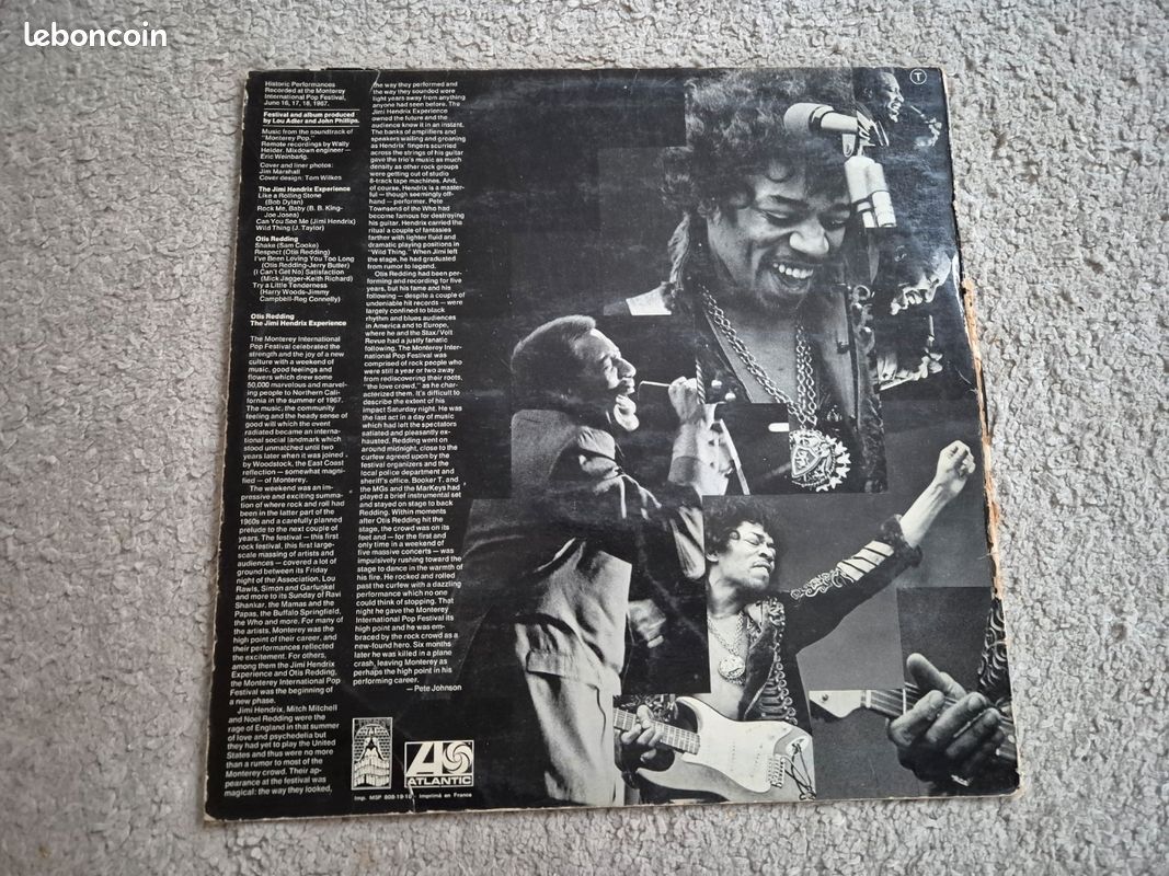 Vinyle otis redding jili hendrix (image 2)