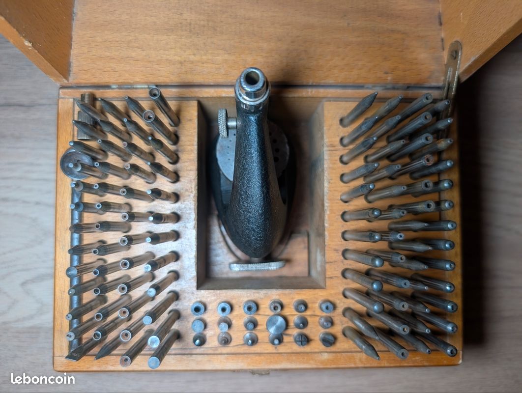 Coffret D'outils D'horloger Fin 1800 Avec Jauges D'épaisseur - Pour Passionnés Et Collectionneurs