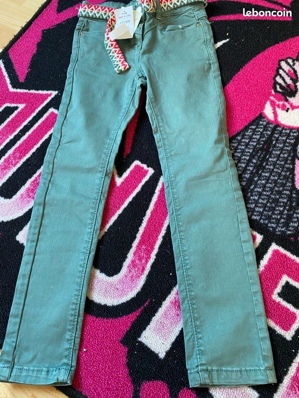 Pantalon avec ceinture fille 6 ans Tape à l’œil (image 1)