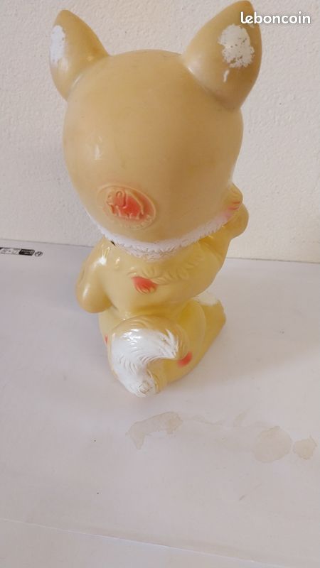 3 Jouets POUET Vintage - Lapin, Chat Et Mouton - Made In Italy - Années 60/70 - LEDRA