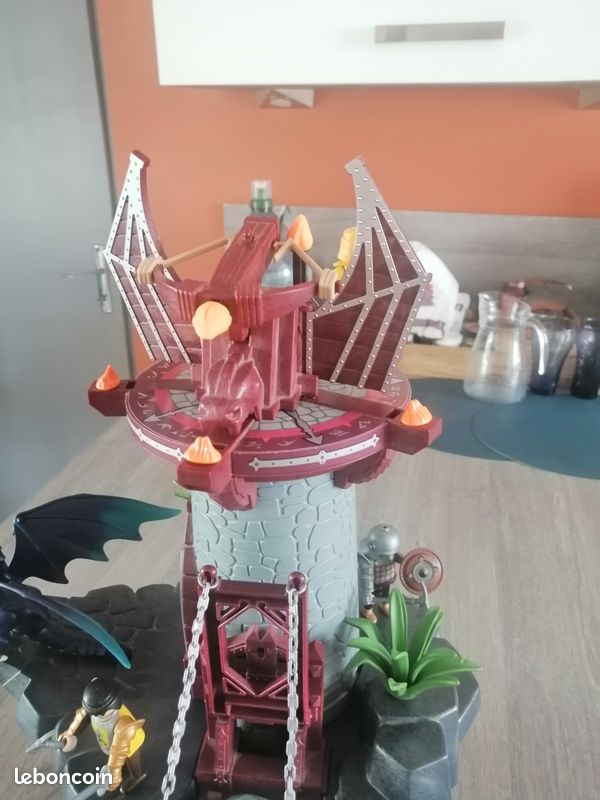 Donjon citadelle dragon vert playmobil (image 3)