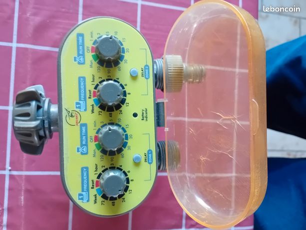 Programmateur Arrosage Digital 2 Voies Jardibric - 10s à 7j / 54s à 360min - Pression 0.5-8 Bars - Automatisation Jardin