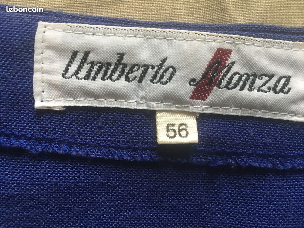 Veste Manches Courtes Fermée "bord à bord" - Taille 56 - Marque "Umberto Monza" (image 7)