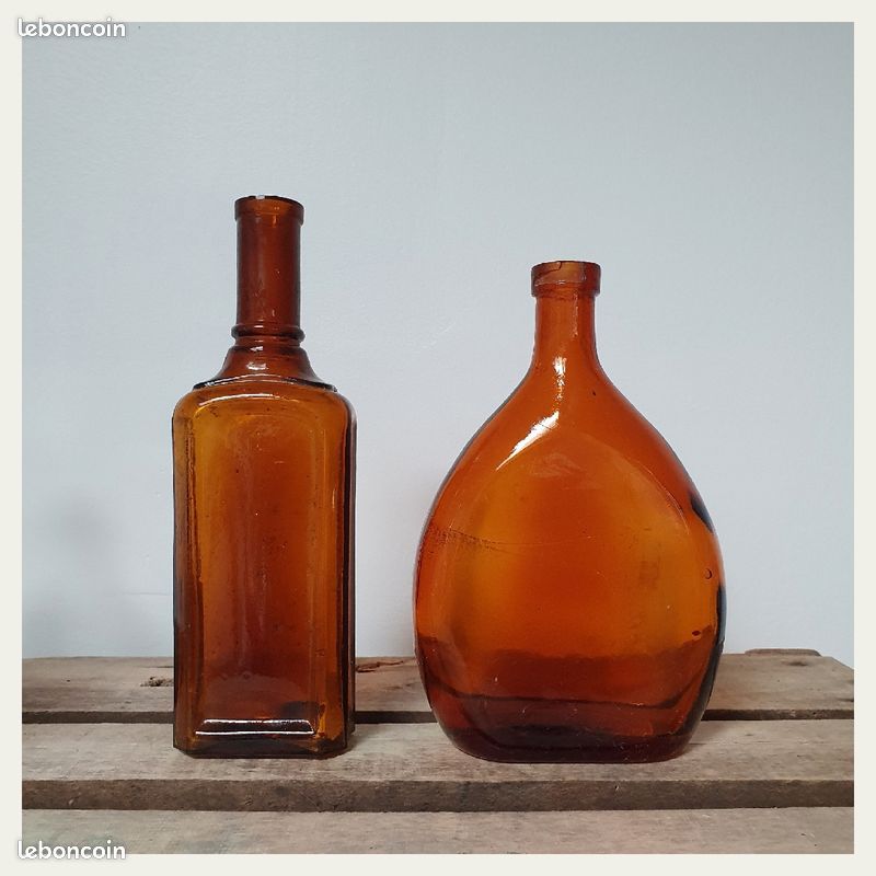 Bouteille Apothicaire XVIIème Siècle Verre Louis XIV France 24cm