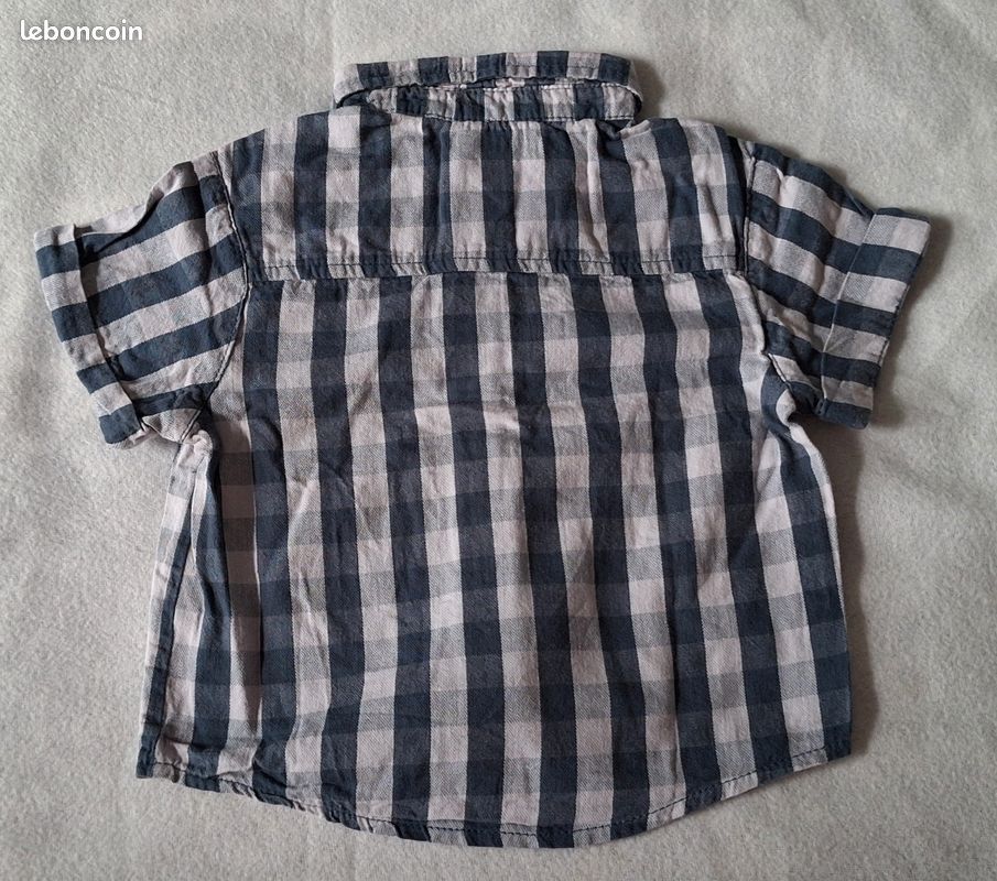 Chemise bleue 1 an (image 2)