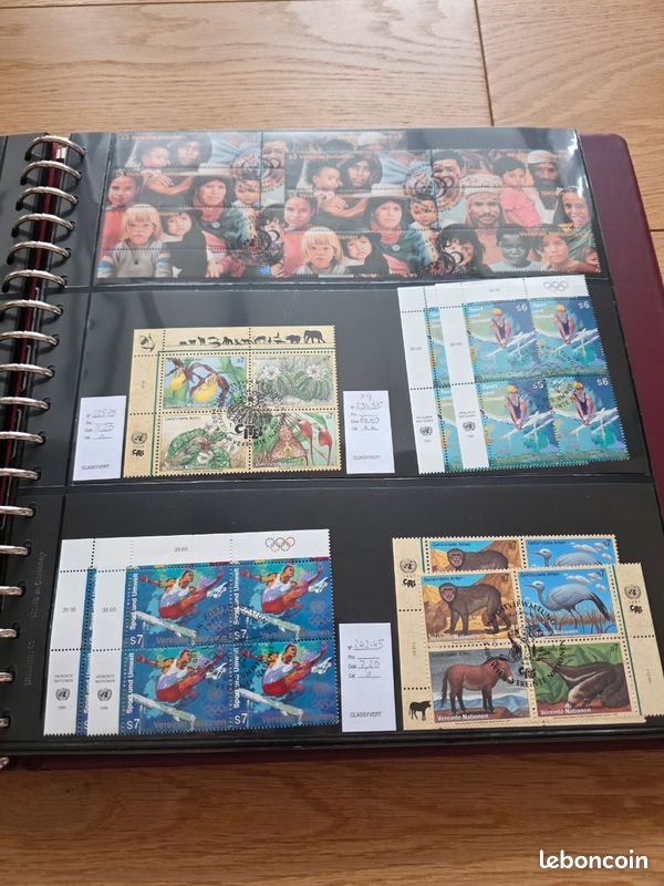 Collection Timbres ONU Vienne dans Classeur Luxe - 50 p. Complets & Blocs CITES/UNESCO (image 8)