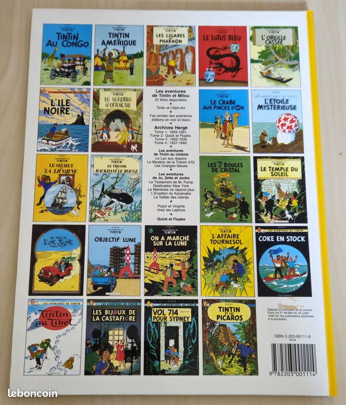 Les Aventures De Tintin - Le Trésor De Rackham Le Rouge - Edition Années 80 (image 3)
