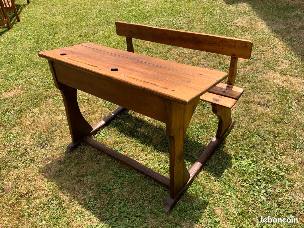 Ancien bureau d’écolier (image 5)