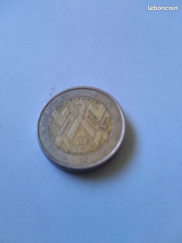 Piece 2 euros journee mondial du cancer (image 1)