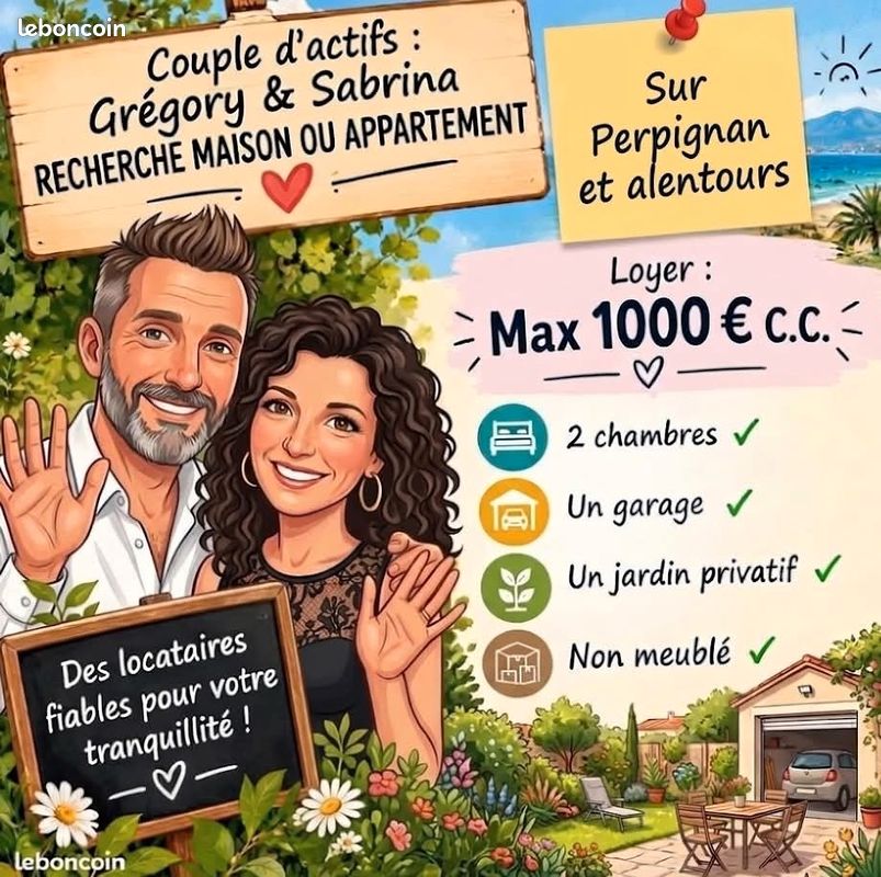 Maison 3 pièces 60 m² · à Perpignan · 60 m² · 1 000 €/mois
