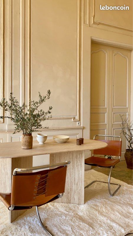 Table a manger travertin (image 6)