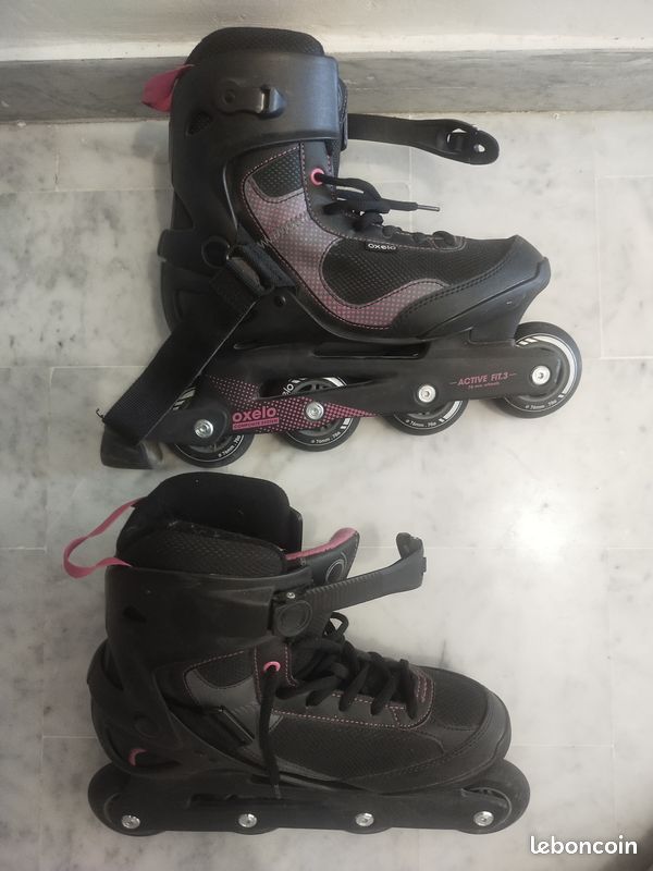 Vend paire de roller Oxelo noire taille 41 (image 3)