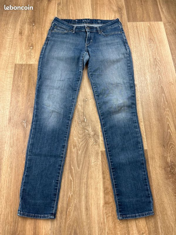 Jean Slim Levi's Demi Curve Bleu Taille W27 L32 Mid Rise Skinny (image 2)