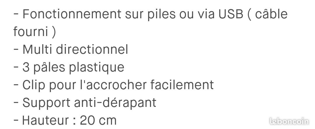 Ventilateur bureau (image 4)
