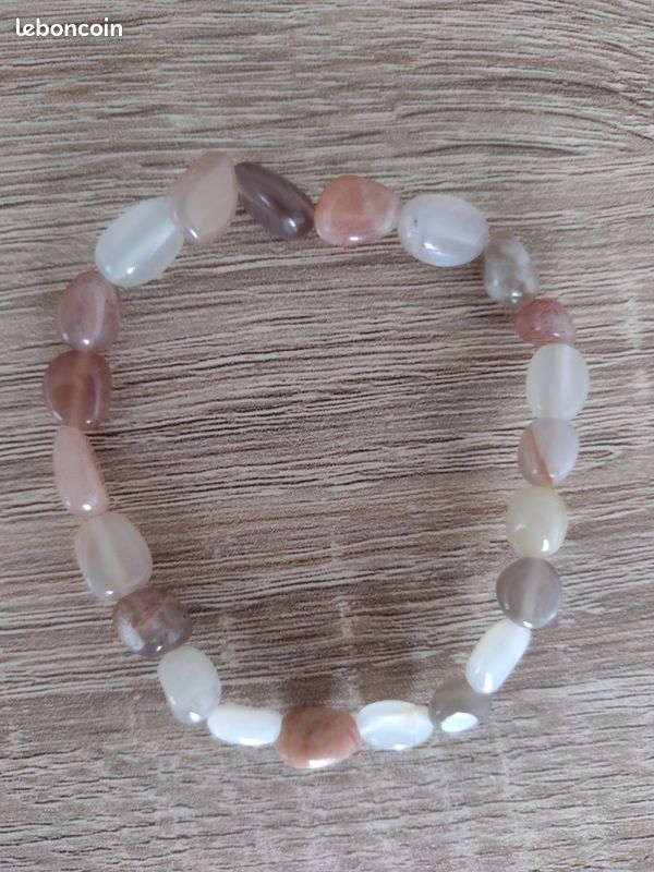 Bracelet Pierre de lune multicolore (image 2)