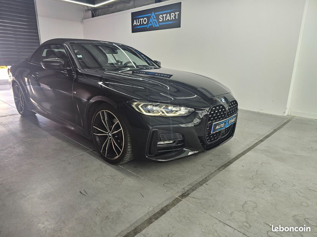 BMW 420i cabriolet M Sport / feux laser / ecrans full curvate display / siege chauffant / chauffage de nuque / régulateur auto adaptatif / feux auto / essuie-glace auto / volant chauffant / hayon ... (image 4)