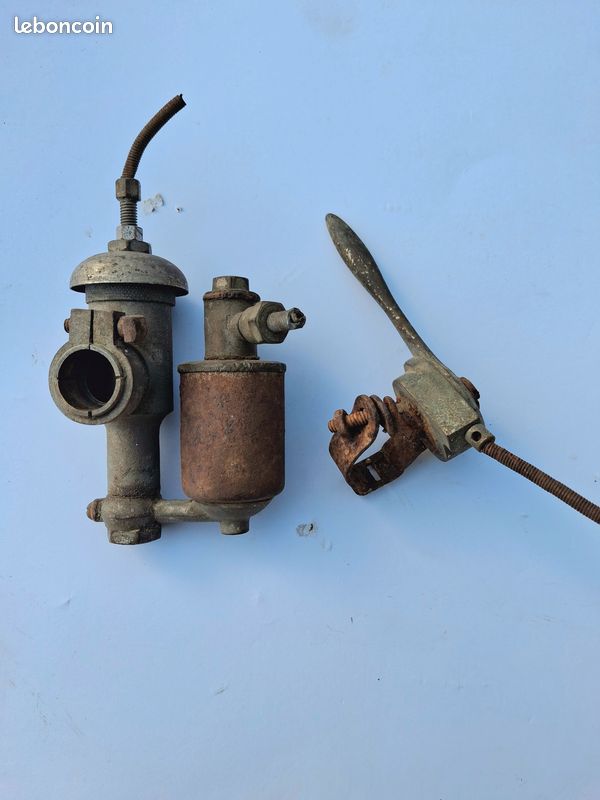 Carburateur et manette rhony’x 175 moto ancienne (image 1)