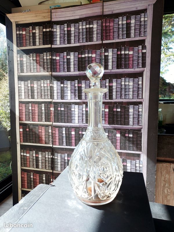 Verres à liqueur français anciens en cristal Baccarat/Saint Louis - En