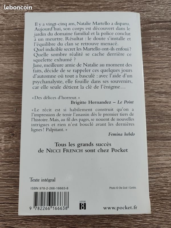 Nicci FRENCH 🌷 Mémoire piégée (image 2)