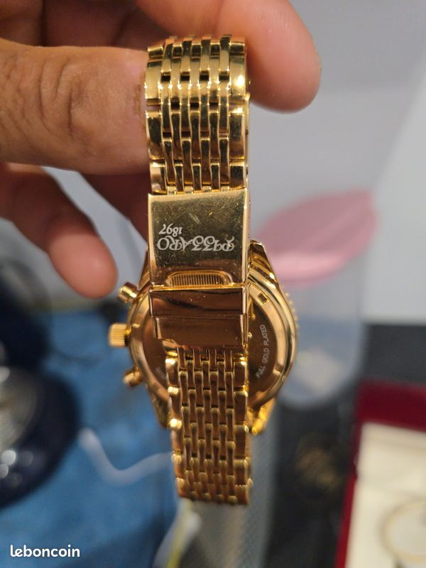 Montre Unisexe Plaquée Or Acier Inoxydable - Quartz - 32mm - État Quasi Neuf