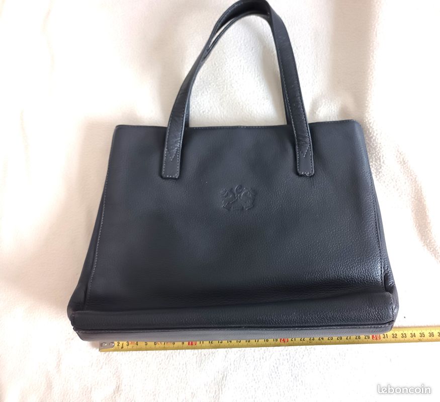 Sac à Main Bandoulière En Cuir Bleu Marine - Neuf Sans étiquette, Style Marin Chic