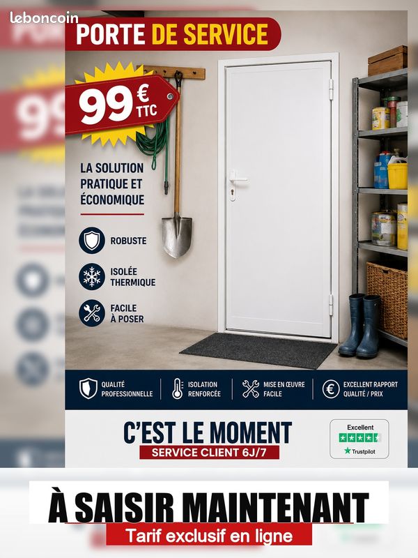 Porte PVC Blanc (image 4)