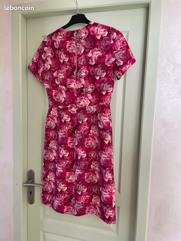Robe Armand Ventilo Noir Imprimé Cœurs/lèvres - Taille FR38/EU36 - Viscose - Neuf Avec étiquettes