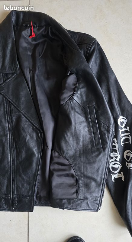 Blouson cuir perfecto biker mixte (image 3)