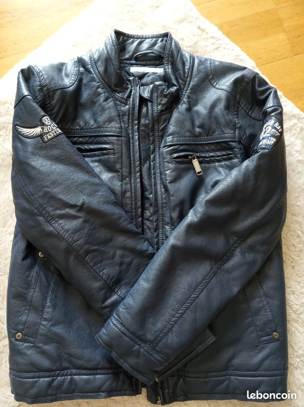 Veste garçon imitation Gémo cuir 12 ans (image 2)