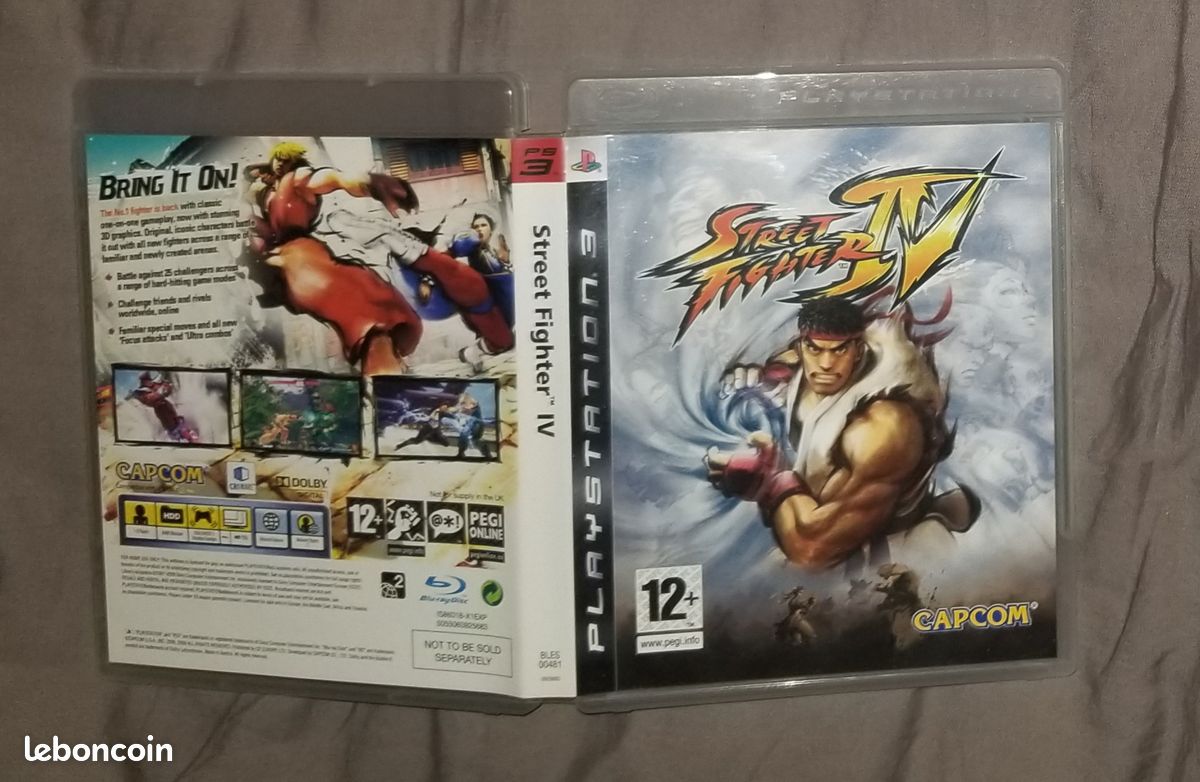Lot De 3 Jeux Street Fighter PS3 - Street Fighter IV, Super Street Fighter IV, Street Fighter X Tekken (PAL FR)