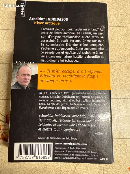 Hiver arctique. Roman policier de Arnaldur Indridason (image 2)