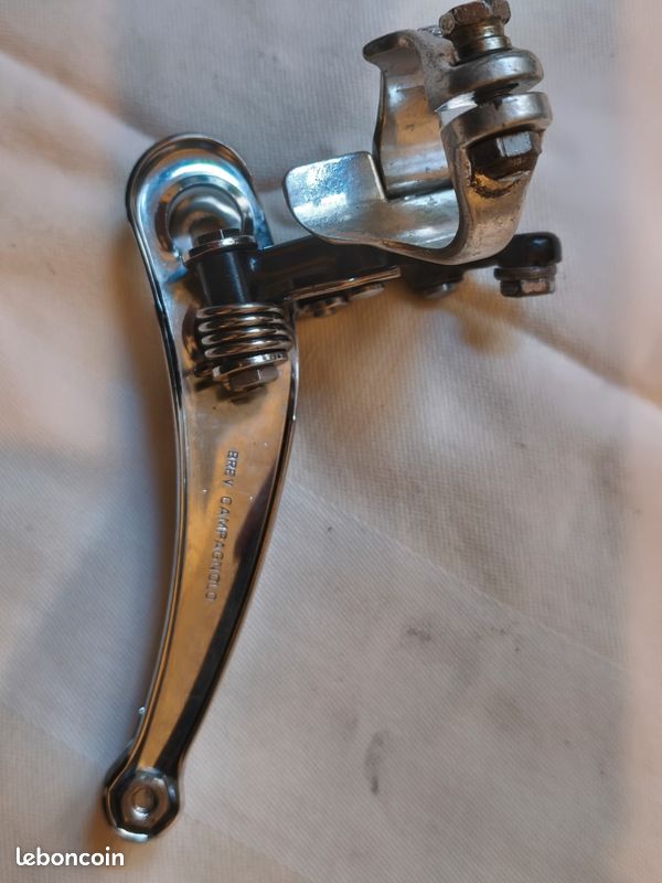 Vintage Campagnolo Super Record clamp style front derailleur