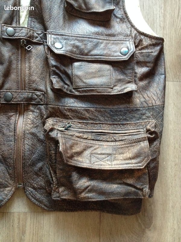 Gilet Cuir Homme style Western (image 4)