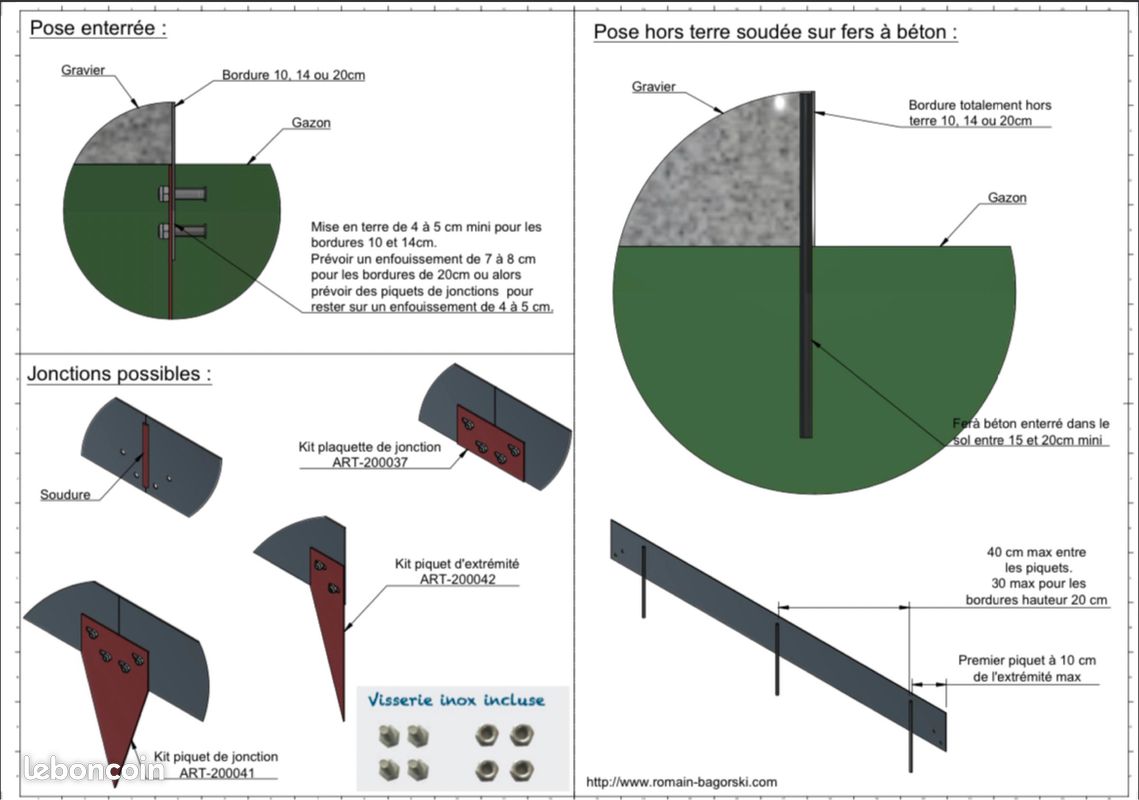 Bordure de jardin en acier Corten (image 3)